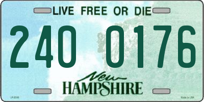 NH license plate 2400176