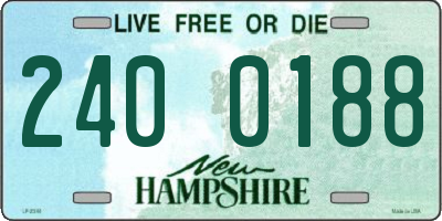 NH license plate 2400188