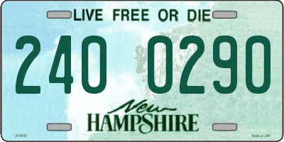 NH license plate 2400290
