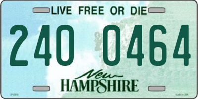 NH license plate 2400464