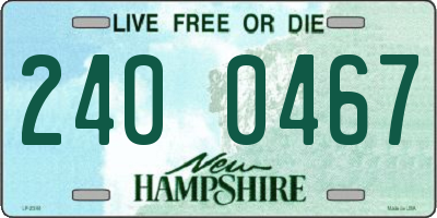 NH license plate 2400467