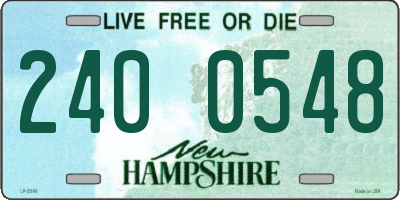 NH license plate 2400548