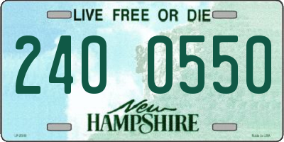 NH license plate 2400550