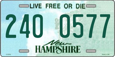 NH license plate 2400577