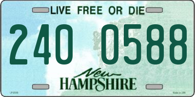 NH license plate 2400588