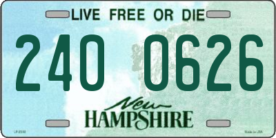 NH license plate 2400626