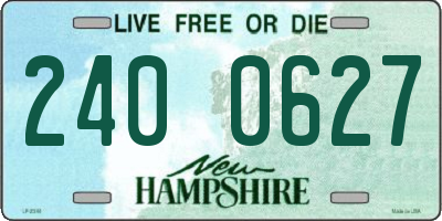 NH license plate 2400627