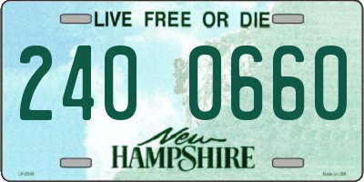 NH license plate 2400660