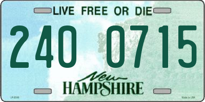 NH license plate 2400715