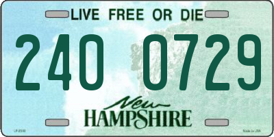NH license plate 2400729