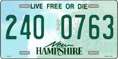 NH license plate 2400763