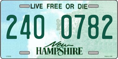NH license plate 2400782