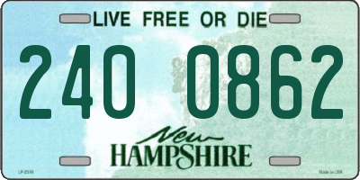 NH license plate 2400862