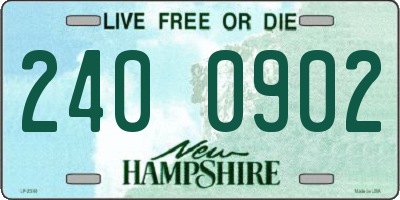 NH license plate 2400902