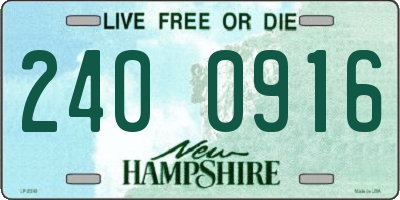 NH license plate 2400916