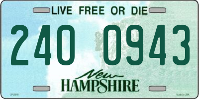 NH license plate 2400943