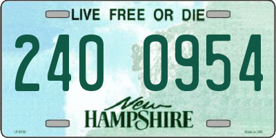 NH license plate 2400954