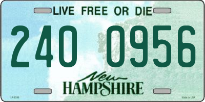 NH license plate 2400956