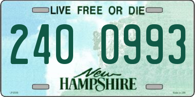 NH license plate 2400993