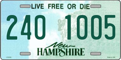 NH license plate 2401005