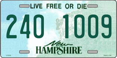 NH license plate 2401009