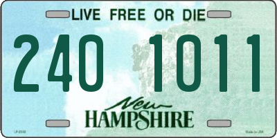 NH license plate 2401011