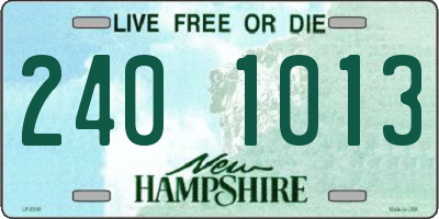 NH license plate 2401013