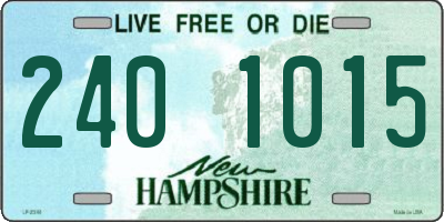 NH license plate 2401015