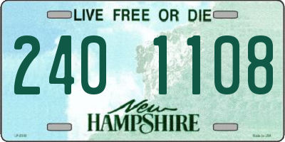 NH license plate 2401108