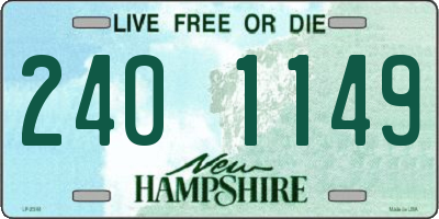 NH license plate 2401149