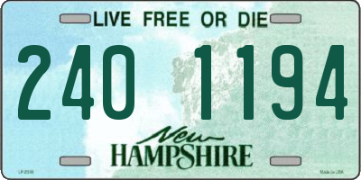 NH license plate 2401194