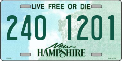 NH license plate 2401201