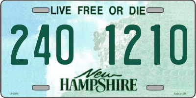 NH license plate 2401210