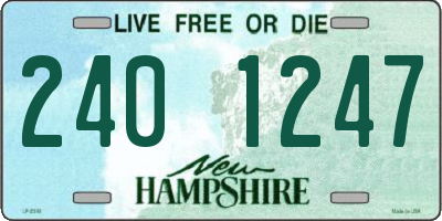 NH license plate 2401247
