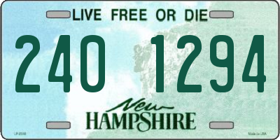 NH license plate 2401294