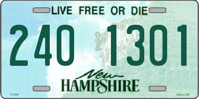 NH license plate 2401301