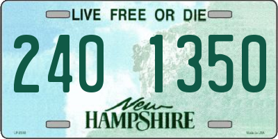 NH license plate 2401350