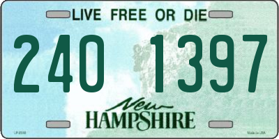 NH license plate 2401397