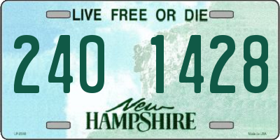 NH license plate 2401428