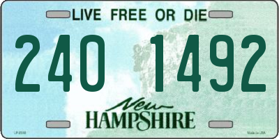 NH license plate 2401492