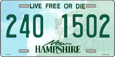 NH license plate 2401502
