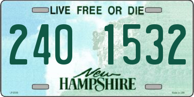 NH license plate 2401532
