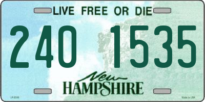 NH license plate 2401535
