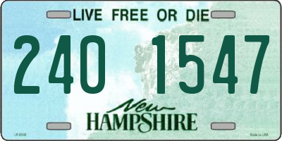NH license plate 2401547