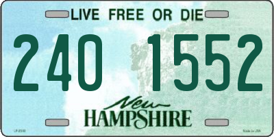 NH license plate 2401552