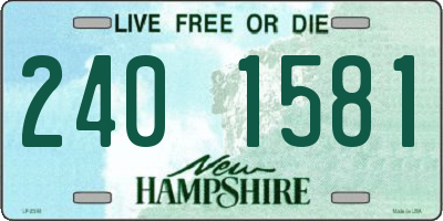 NH license plate 2401581