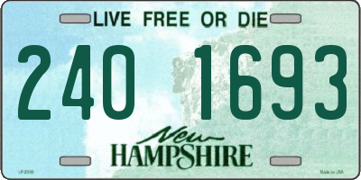 NH license plate 2401693