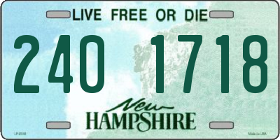 NH license plate 2401718