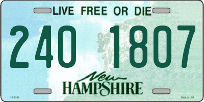 NH license plate 2401807