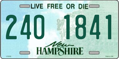 NH license plate 2401841